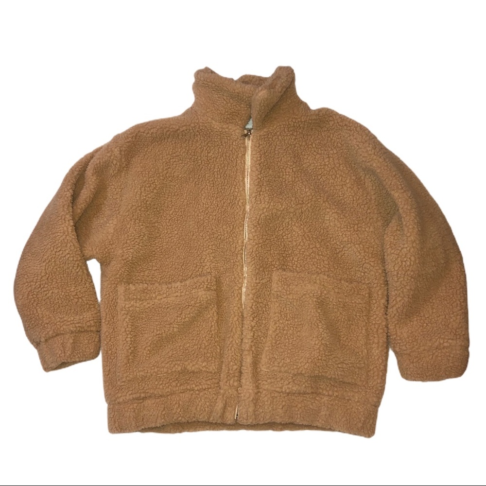 I AM GIA Pixie Teddy Coat Tan Size: Small